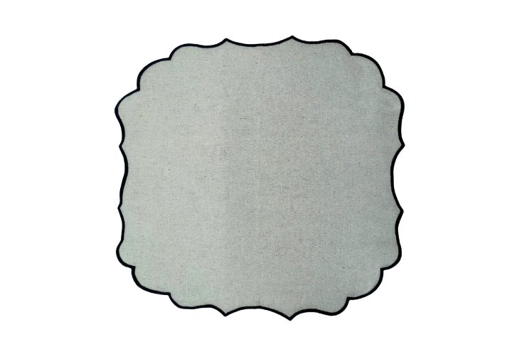 Aida Home Belmonte - Stoffserviette 45 x 45 beige-schwarz