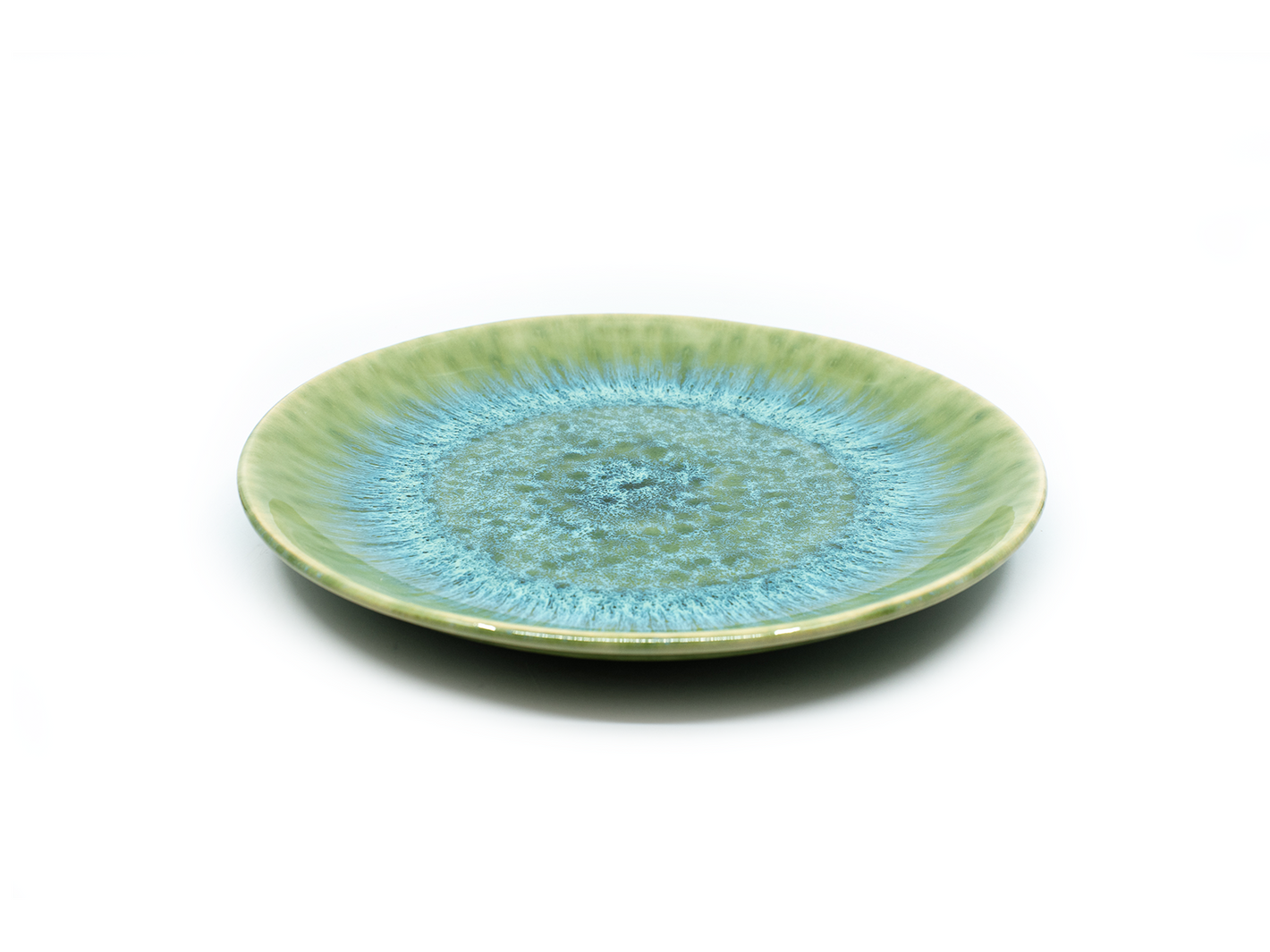 Vulcão Verde - Assiette grande Ø 26 vert réactif
