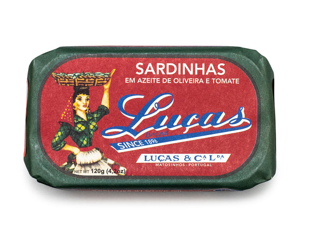 Luças - Sardines à l'huile d'olive & tomates, 120 gr