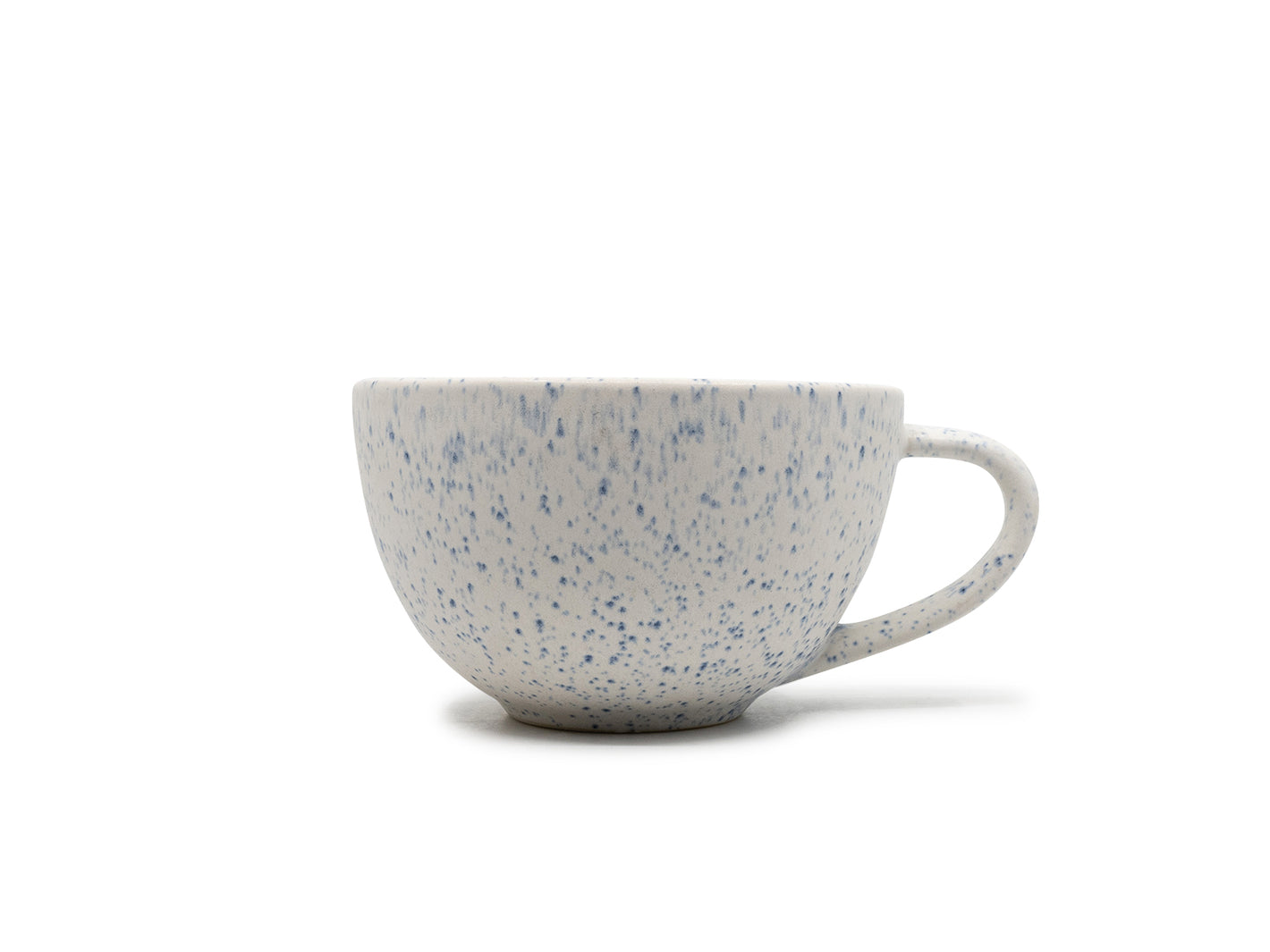 Azul Manchado - XL Cappuccino Tasse blau-weiss gesprenkelt