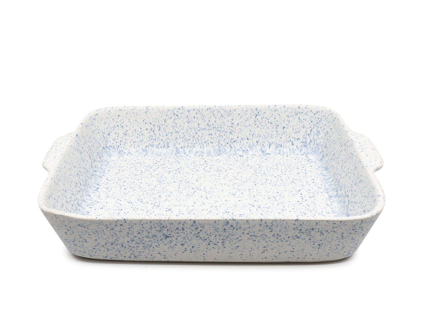 Azul Manchado - Grand plat à four bleu-blanc moucheté