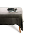 Transiçao - Tischdecke 160 x 320 Tie Dye grün-schwarz