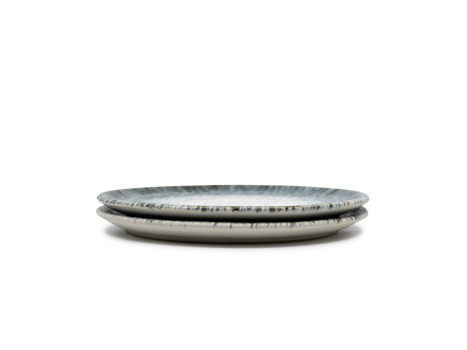 Anoitecer - Teller klein Ø 17 grau-weiss gesprenkelt