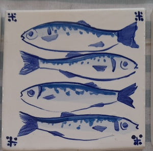 Azulejo Sardinhas - Untersetzer 13 cm