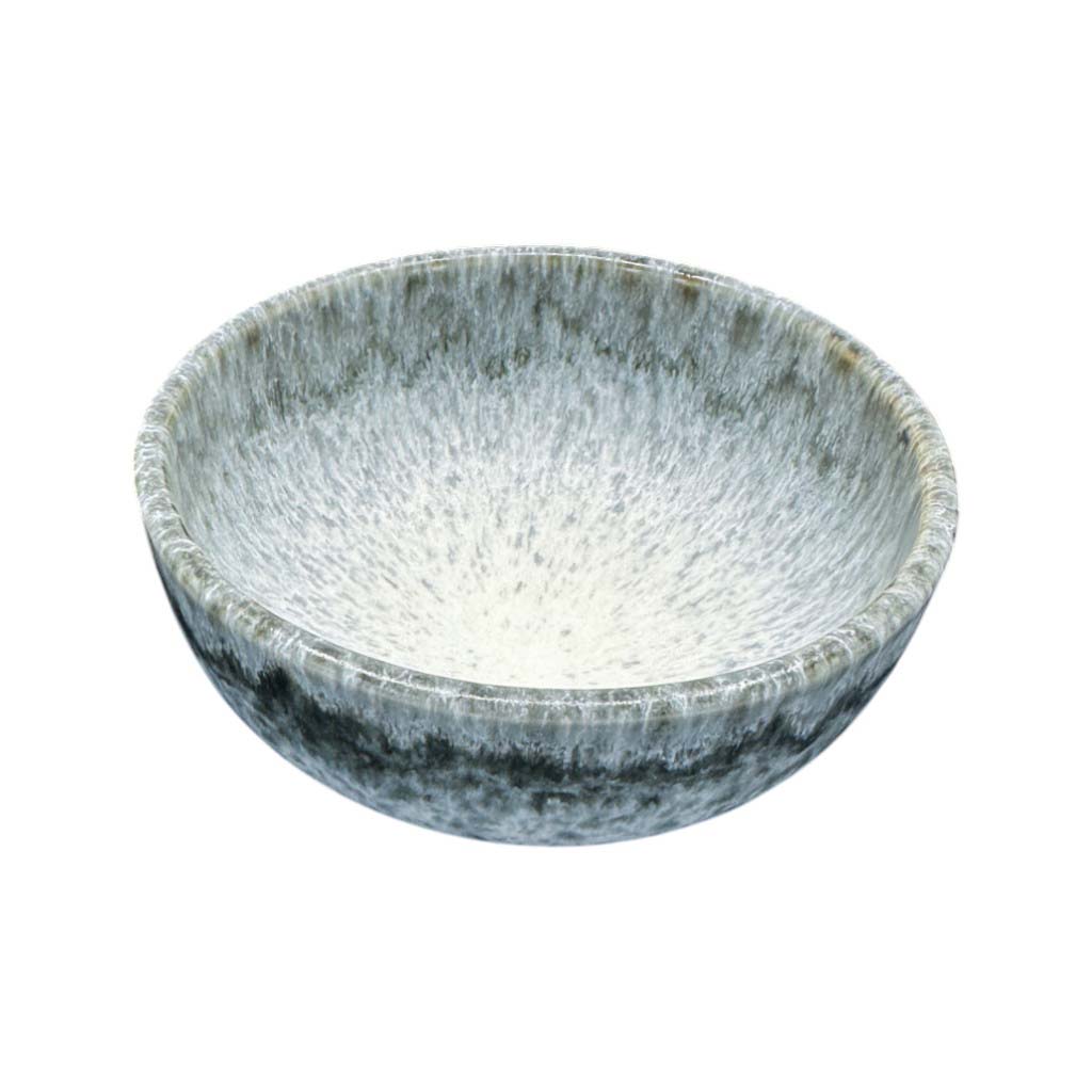 Anoitecer - Minischale grau-weiss gesprenkelt