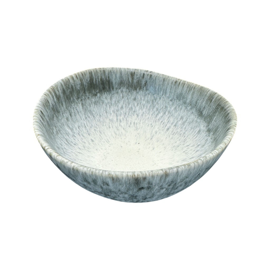 Anoitecer - Müslischale gross grau-weiss gesprenkelt