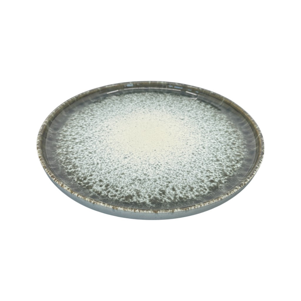 Anoitecer - Teller gross Ø 26 cm grau-weiss gesprenkelt