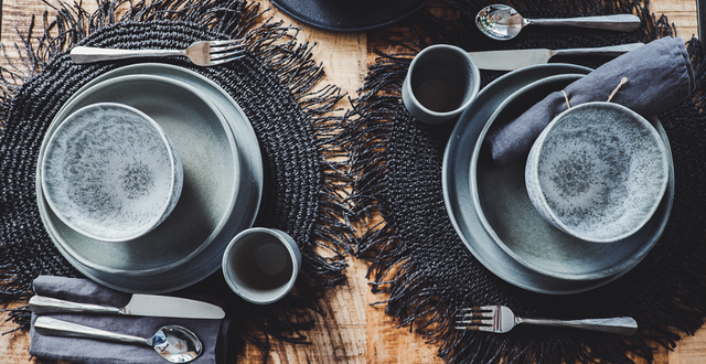 Geschirr Sets mit grauen Teller von soñho