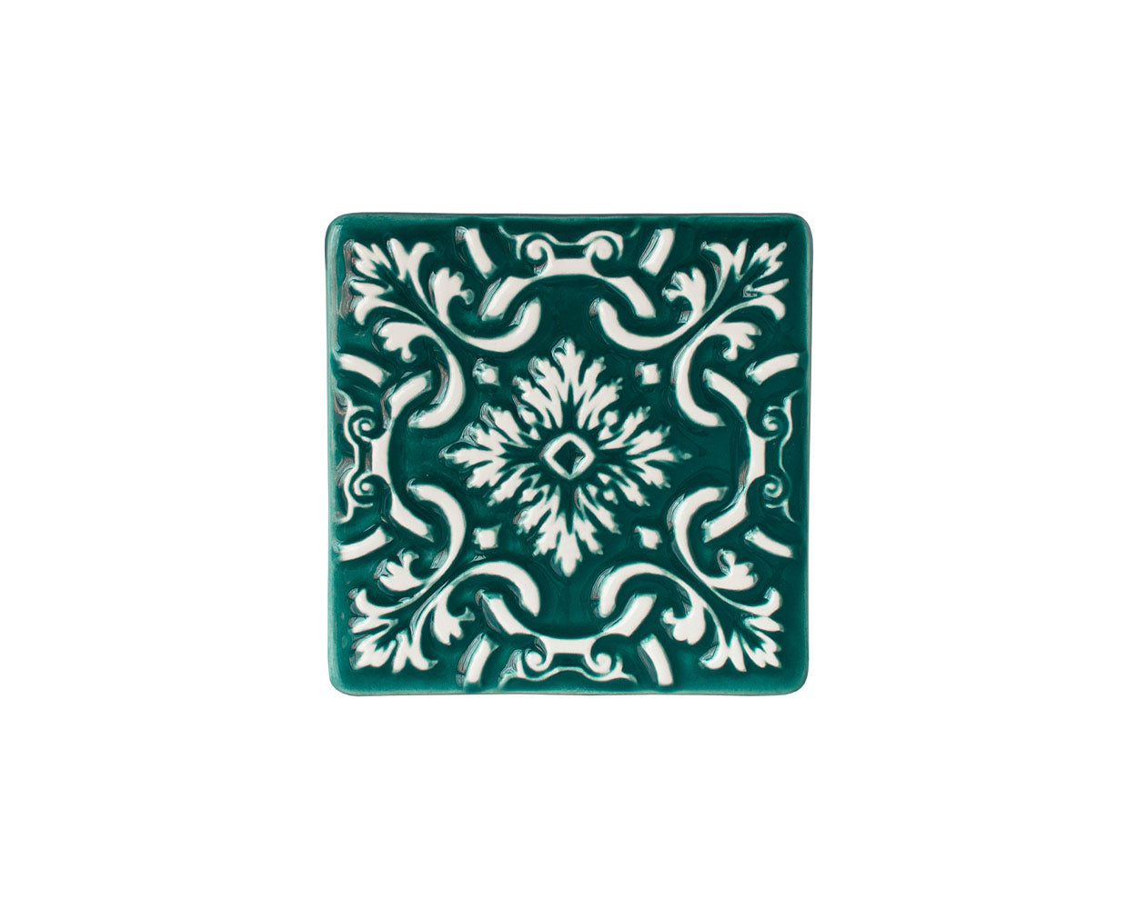 Azulejo Verde-Esmeralda - Untersetzer 10 cm