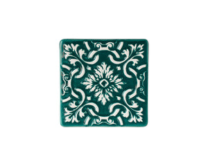 Azulejo Verde-Esmeralda - Untersetzer 10 cm