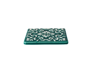 Azulejo Verde-Esmeralda - Untersetzer 10 cm