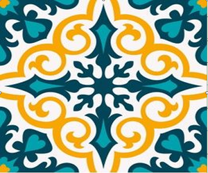 Azulejo Algarve - Untersetzer 13 cm