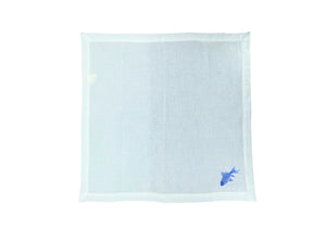 Aida Home Fisch - Stoffserviette 45 x 45 weiss-blau