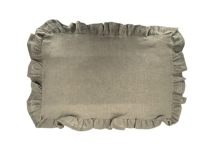 Aida Home Ruffle - Tischset 35 x 50 taupe