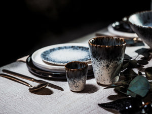 Anoitecer - Tasse - gris-blanc moucheté