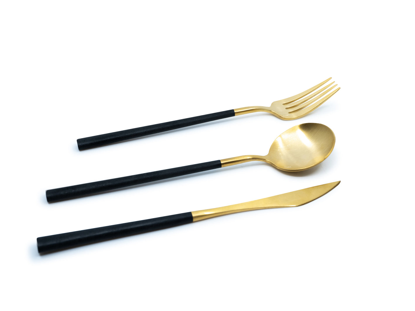 Bartolomeu - Besteck 12er Set schwarz gold