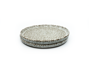 Pontos - Assiette petite Ø 22 gris-brun moucheté