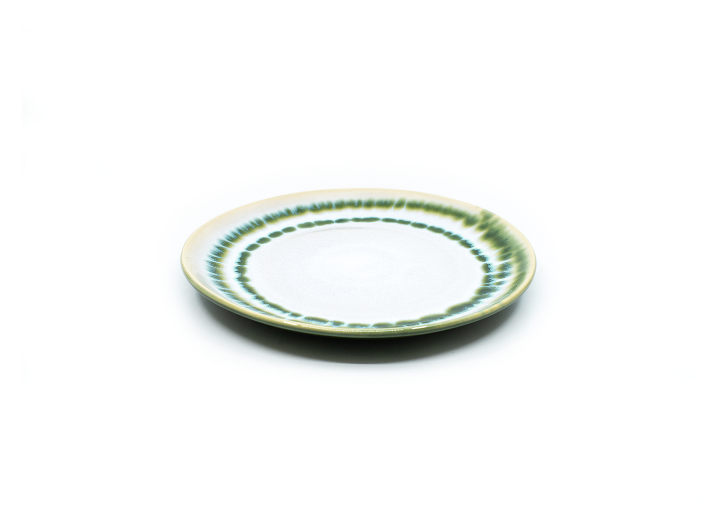 Coral Verde - Assiette petite Ø 22 vert-blanc réactif