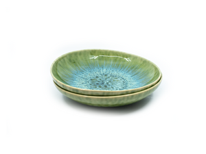 Vulcão Verde - Assiette creuse vert réactif