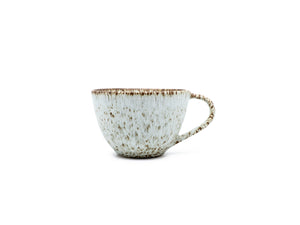 Pontos - Tasse à cappuccino gris-marron moucheté