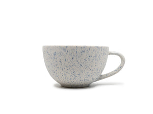 Azul Manchado - XL tasse à cappuccino bleu-blanc moucheté