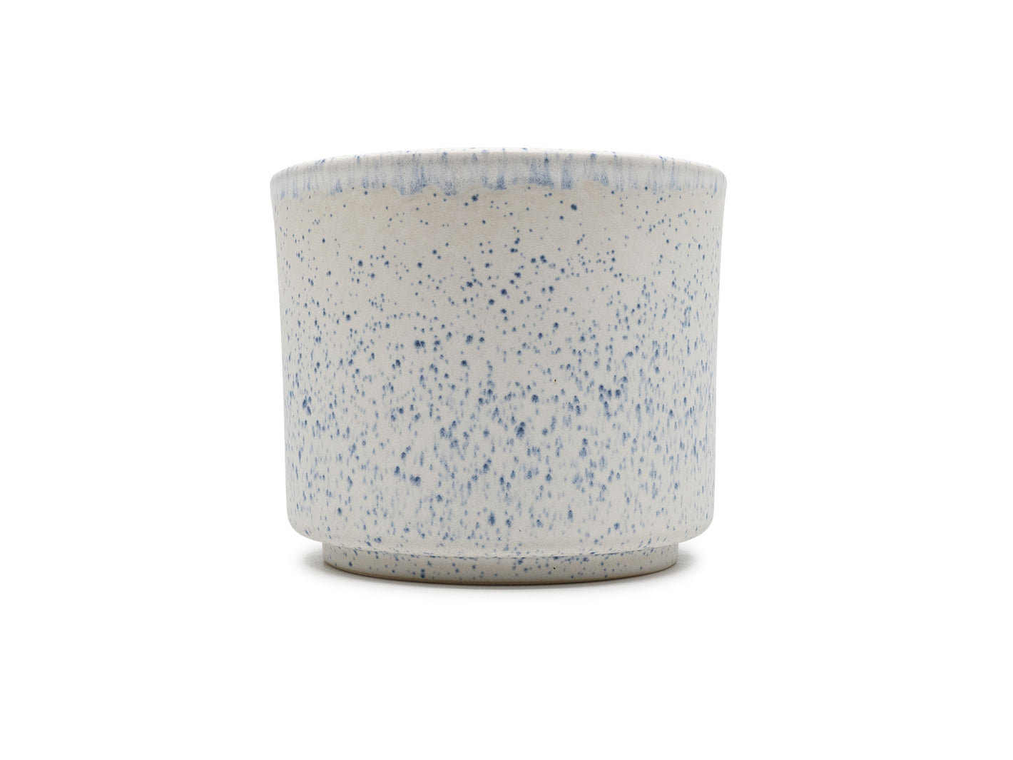 Azul Manchado - Blumentopf Ø13 blau-weiss gesprenkelt