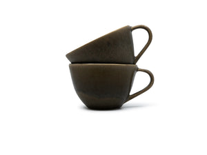 Cru - Tasse à cappuccino taupe