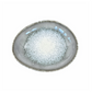 Anoitecer - Pastaschale oval grau-weiss gesprenkelt