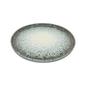 Anoitecer - Teller gross Ø 26 cm grau-weiss gesprenkelt