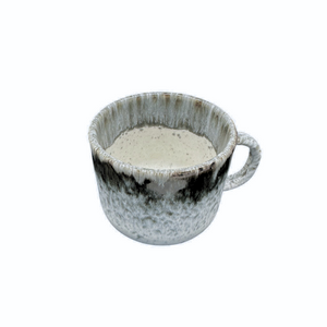 Anoitecer -  Cappuccino Tasse grau-weiss gesprenkelt