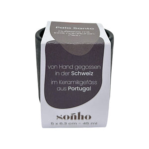 soñho - Duftkerze klein Palo Santo