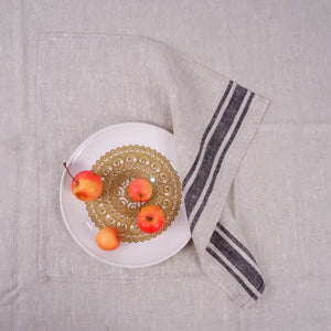 Largo - Stoffserviette 40 x 40 blau gestreift