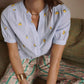 DIE SCHMIEDE - In April 1986 Short Sleeve Blouse Lemon