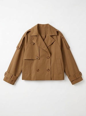 Kurzer trench coat - Camel