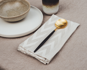 Onda - Serviettes en tissu 2-pack 45 x 45 beige